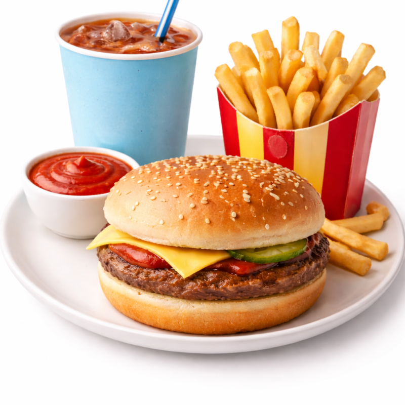 kids burger meal