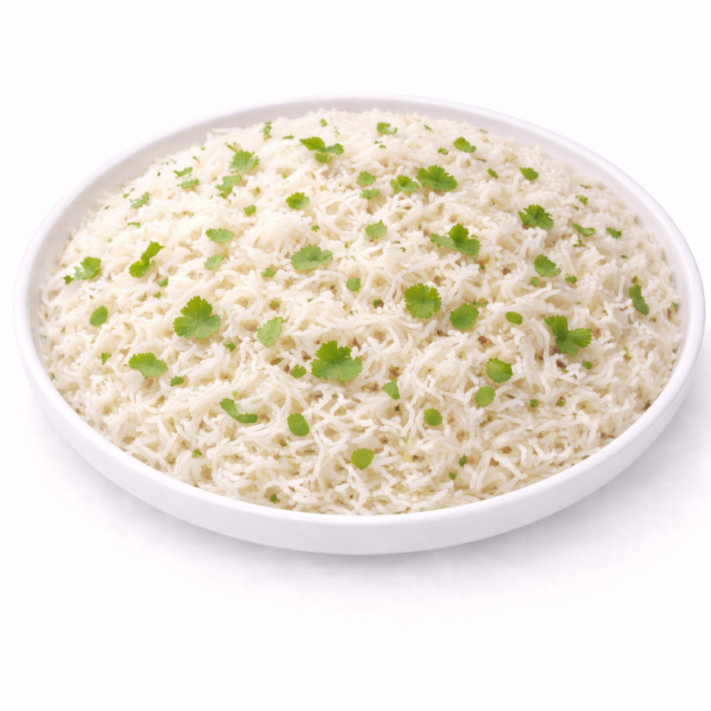 steamed rice